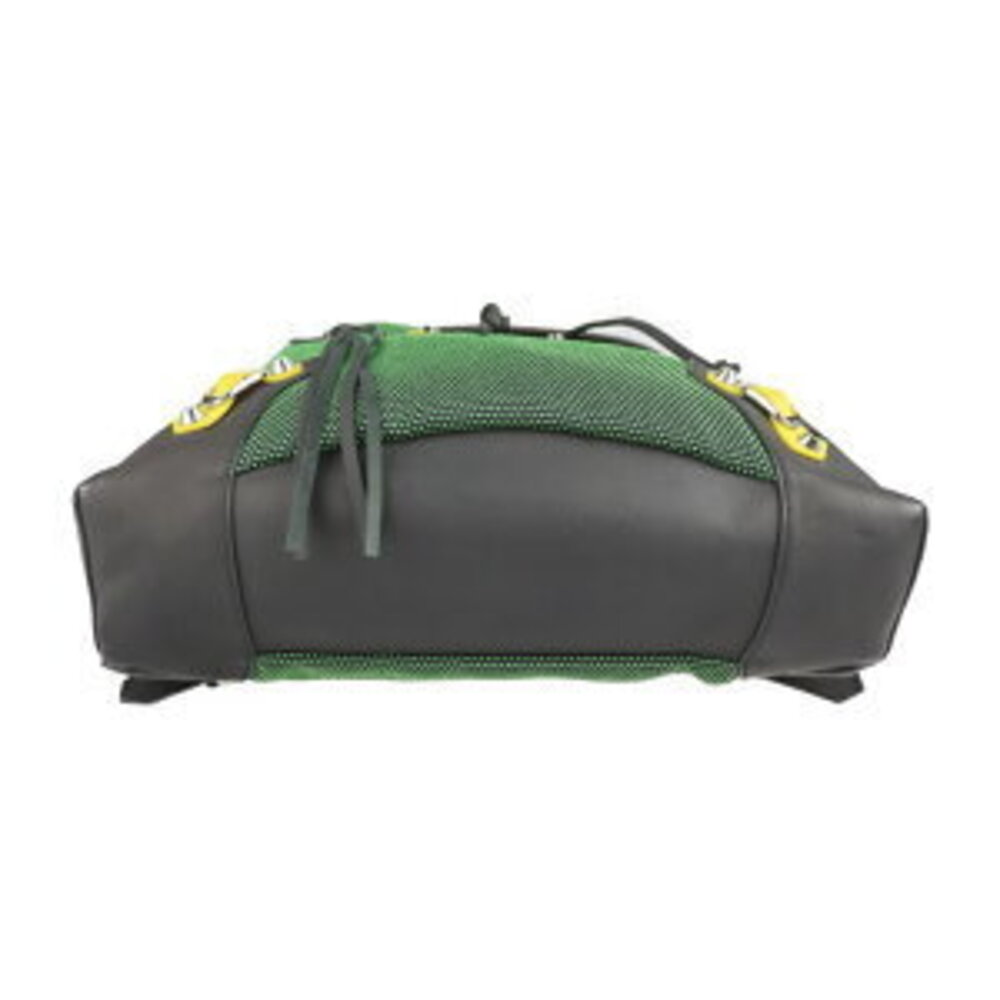 BALENCIAGA Traveler Shoulder Backpack Daypack leather green black - Picture 4 of 9